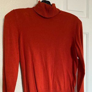 Tribal Turtleneck Orange Medium
